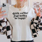 Drink Coffee Read Books Be Happy Heavyweight Boxy Cropped Tee