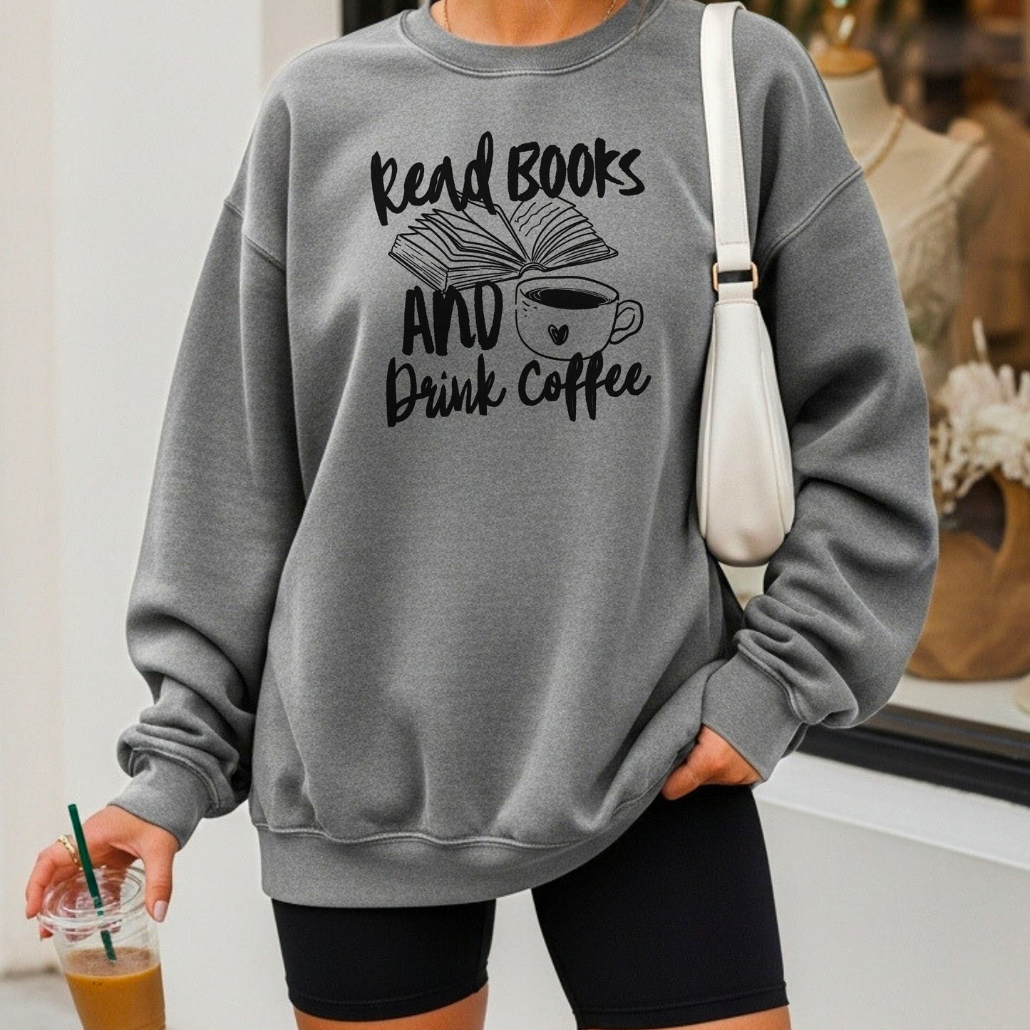 Read Books And Drink Coffee Lightweight Comfort Colors Sweatshirt