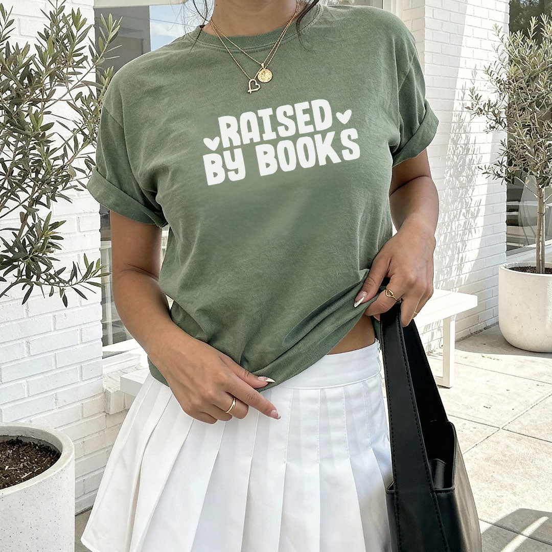 Raised By Books Heavyweight Comfort Colors Shirt
