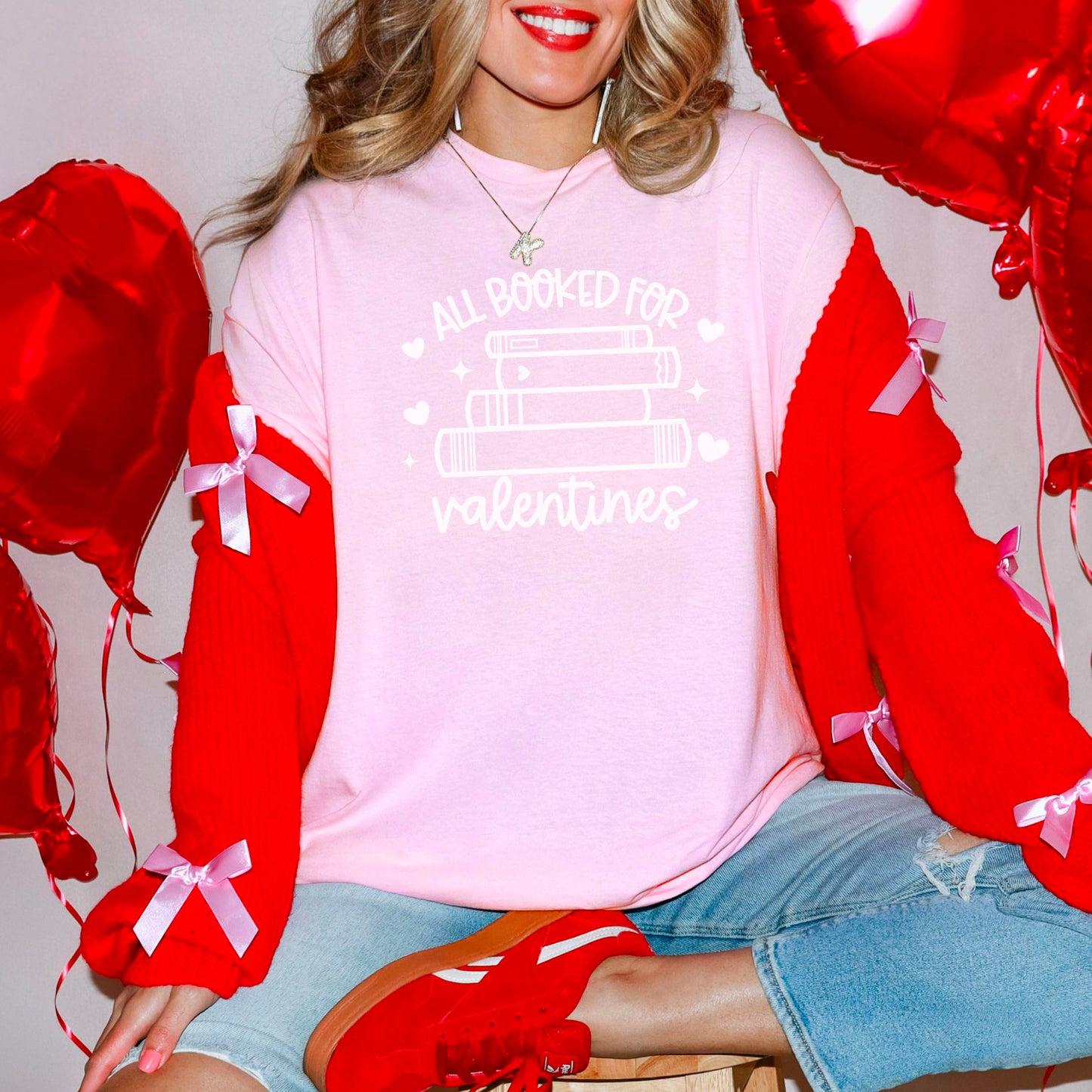 All Booked for Valentines Premium Heavyweight Comfort Colors Shirt | Romantic Bookish Tee for Readers