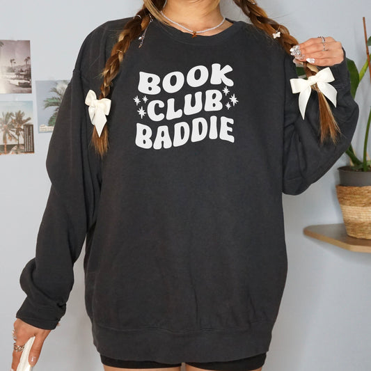 Book Club Baddie Comfort Colors Lightweight Sweatshirt