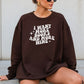 I Want More Books And More Wine Gildan Crewneck Sweatshirt