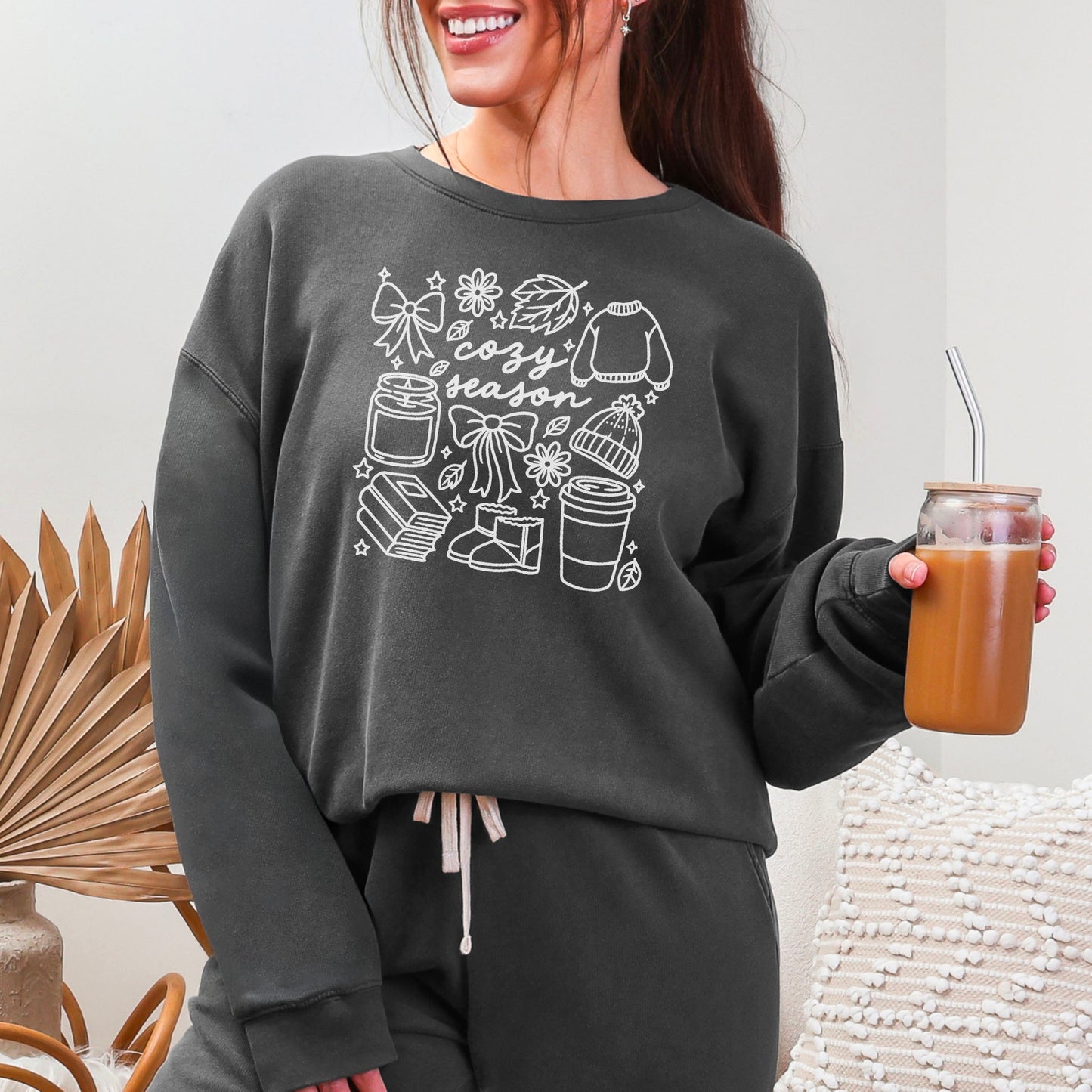 Cozy Season Lightweight Comfort Colors Sweatshirt Bookish Fall Collection