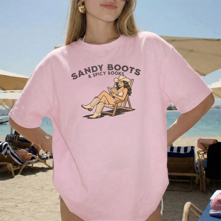 Sandy Boots & Spicy Books Gildan Softsyle Shirt