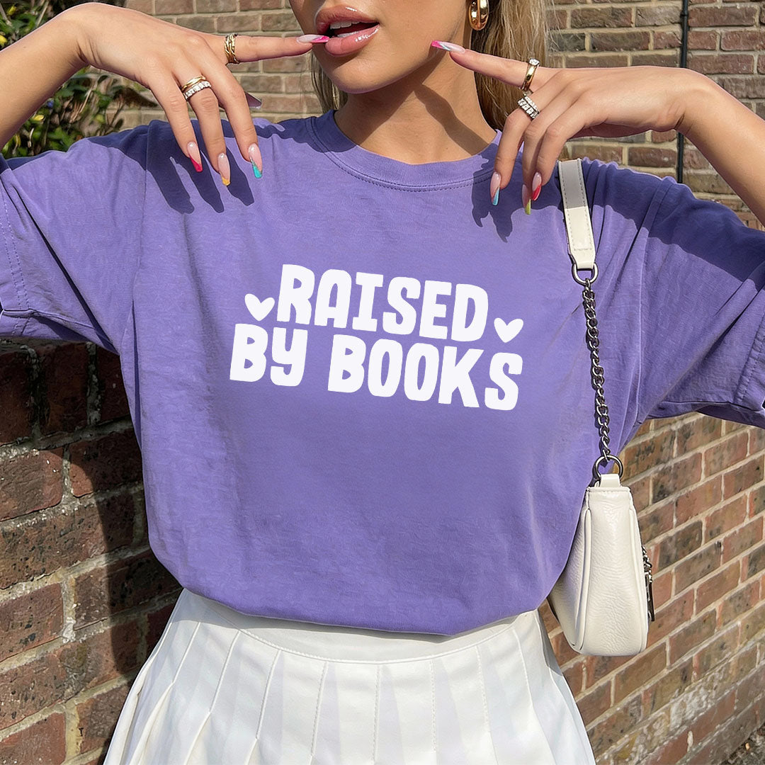 Raised By Books Heavyweight Comfort Colors Shirt