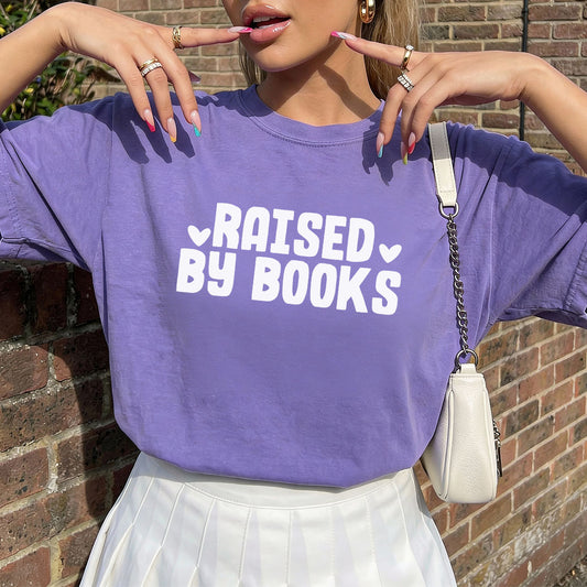 Raised By Books Heavyweight Comfort Colors Shirt