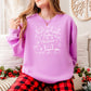 All Booked for Christmas Lightweight Comfort Colors Sweatshirt