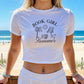 Book Girl Summer Bella Canvas Micro Rib Baby Tee