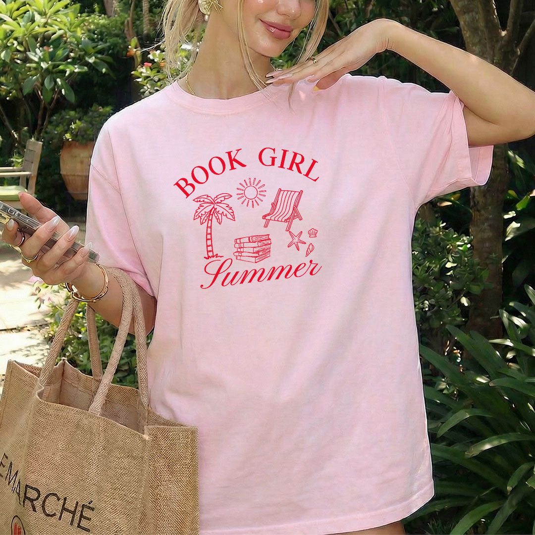 Book Girl Summer Heavyweight Comfort Colors Shirt