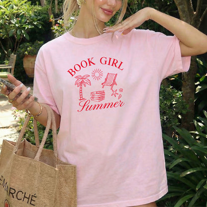 Book Girl Summer Heavyweight Comfort Colors Shirt