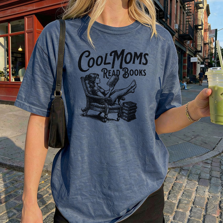 Cool Moms Read Books Heavyweight Comfort Colors Shirt