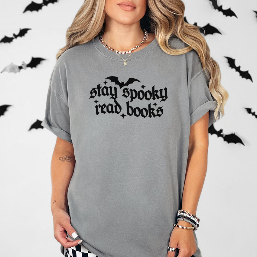 Stay Spooky Read Books Heavyweight Comfort Colors Shirt