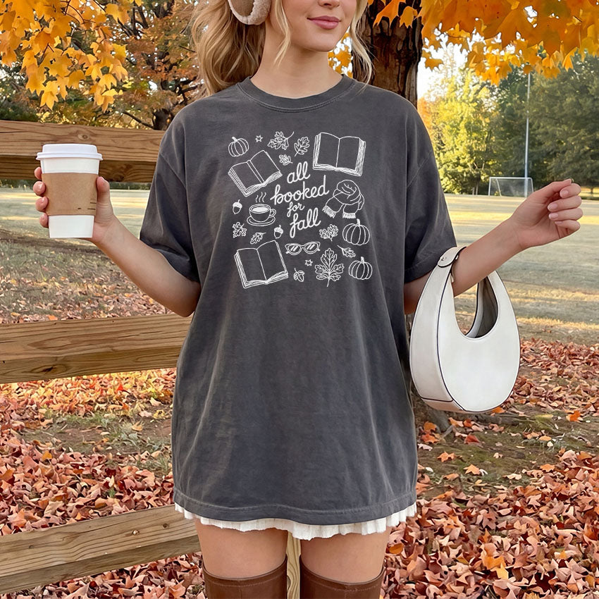 All Booked for Fall Heavyweight Comfort Colors Shirt