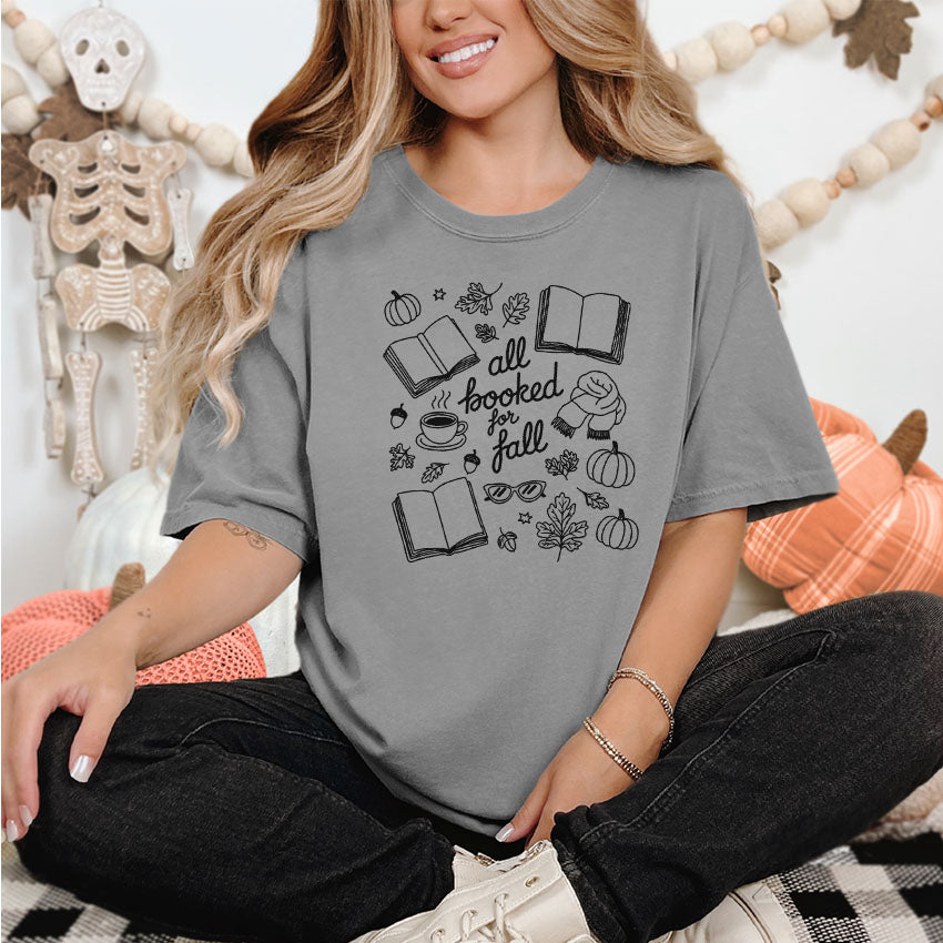 All Booked for Fall Heavyweight Comfort Colors Shirt