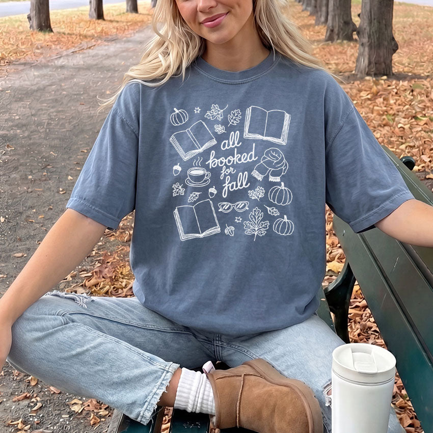 All Booked for Fall Heavyweight Comfort Colors Shirt