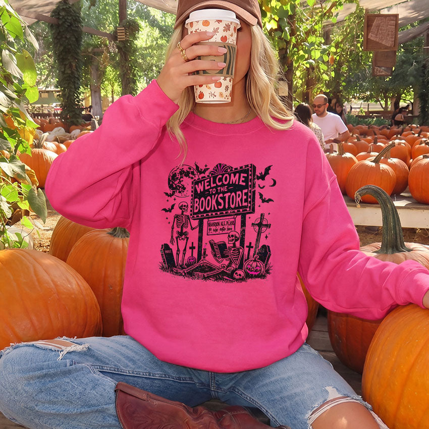 Welcome to the Bookstore Gildan Crewneck Sweatshirt