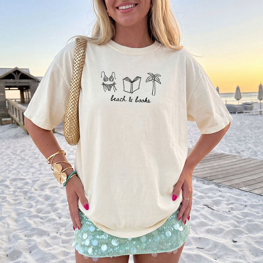 Beach & Books Heavyweight Comfort Colors Shirt