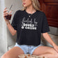Fueled By Books & Coffee Heavyweight Comfort Colors Boxy Cropped Shirt