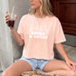 Fueled By Books & Coffee Heavyweight Comfort Colors Boxy Cropped Shirt