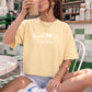Book Lover Heavyweight Comfort Colors Boxy Cropped Shirt
