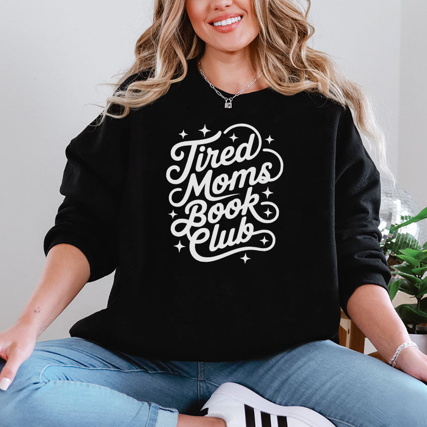 Tired Moms Book Club Lightweight Comfort Colors Sweatshirt