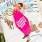 Santa's Favorite Bookish Babe Retro Motel Keychain