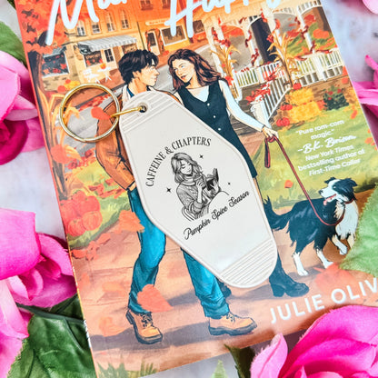 Caffeine & Chapters Motel Keychain