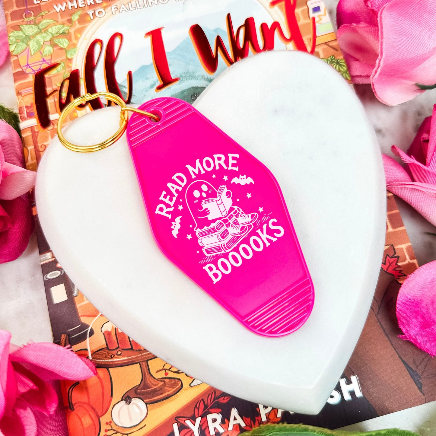 Read More Boooooks Motel Keychain