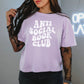 Anti Social Book Club Comfort Colors Boxy Cropped Shirt