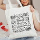 Books Are My Valentine (Graphic) Canvas Tote Bag