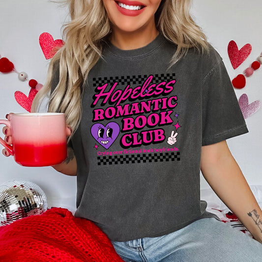 Hopeless Romantic Book Club Comfort Colors Heavyweight Shirt