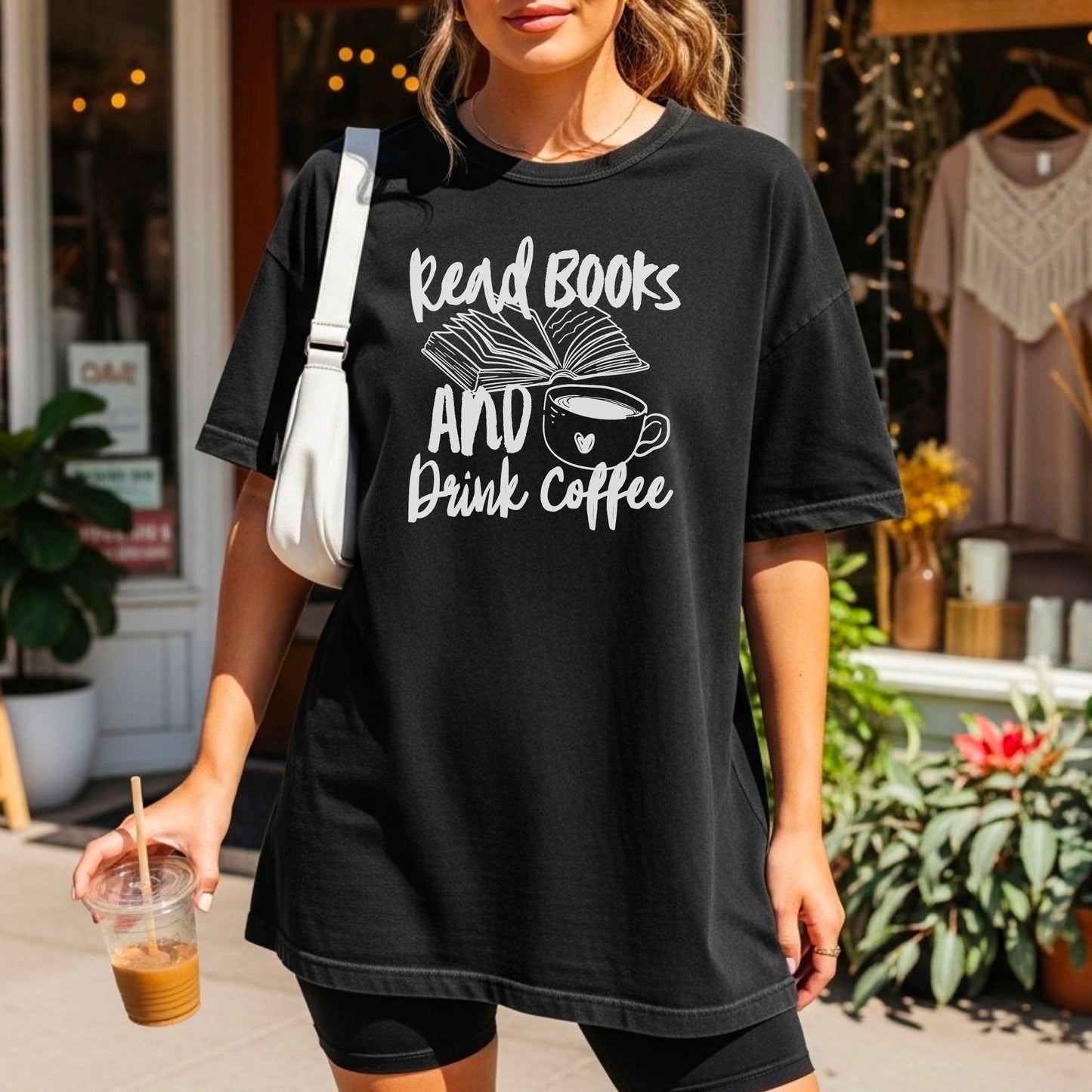 Read Books And Drink Coffee Heavyweight Comfort Colors Shirt