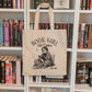 Book Girl Fall Edition Canvas Tote Bag - Perfect for Book Lovers