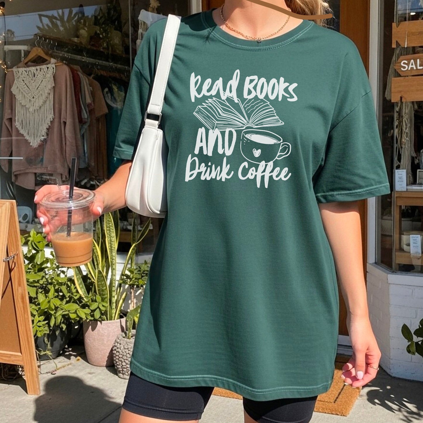 Read Books And Drink Coffee Heavyweight Comfort Colors Shirt