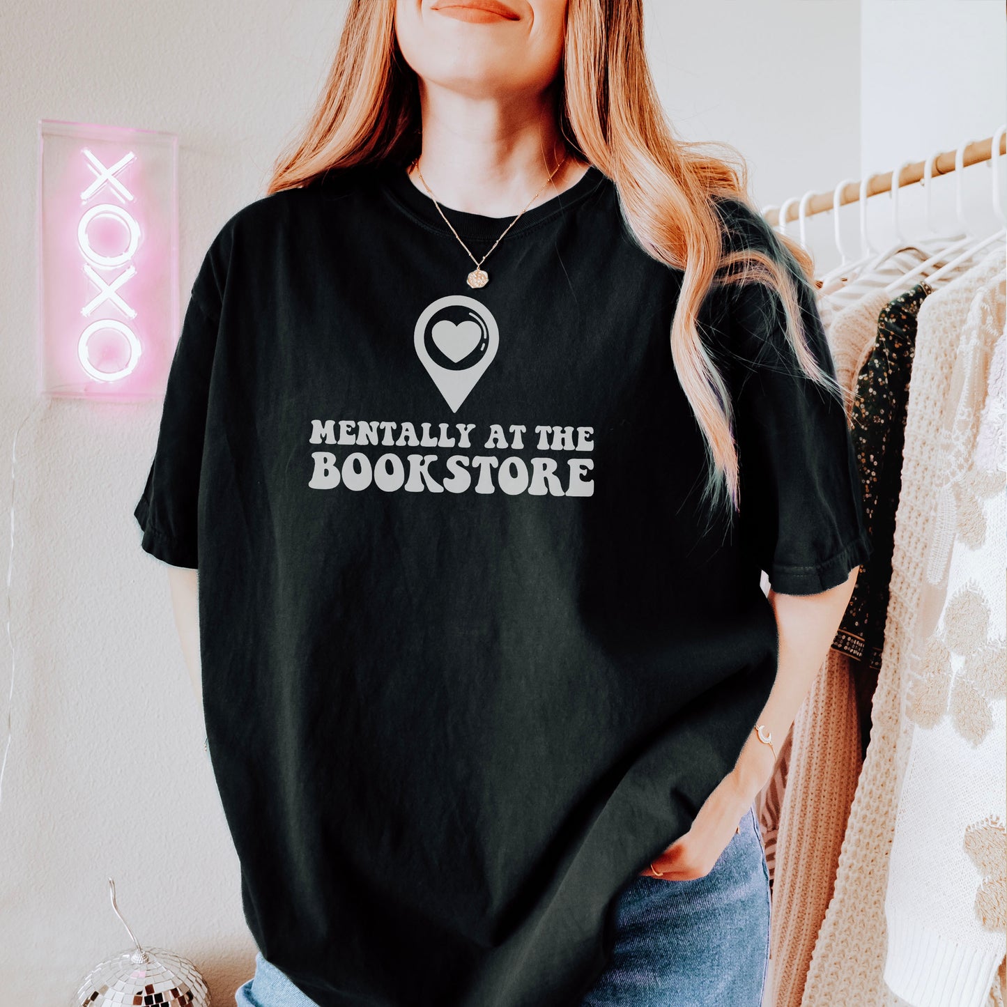 Mentally at the Bookstore Premium Comfort Colors Shirt for Book Lovers
