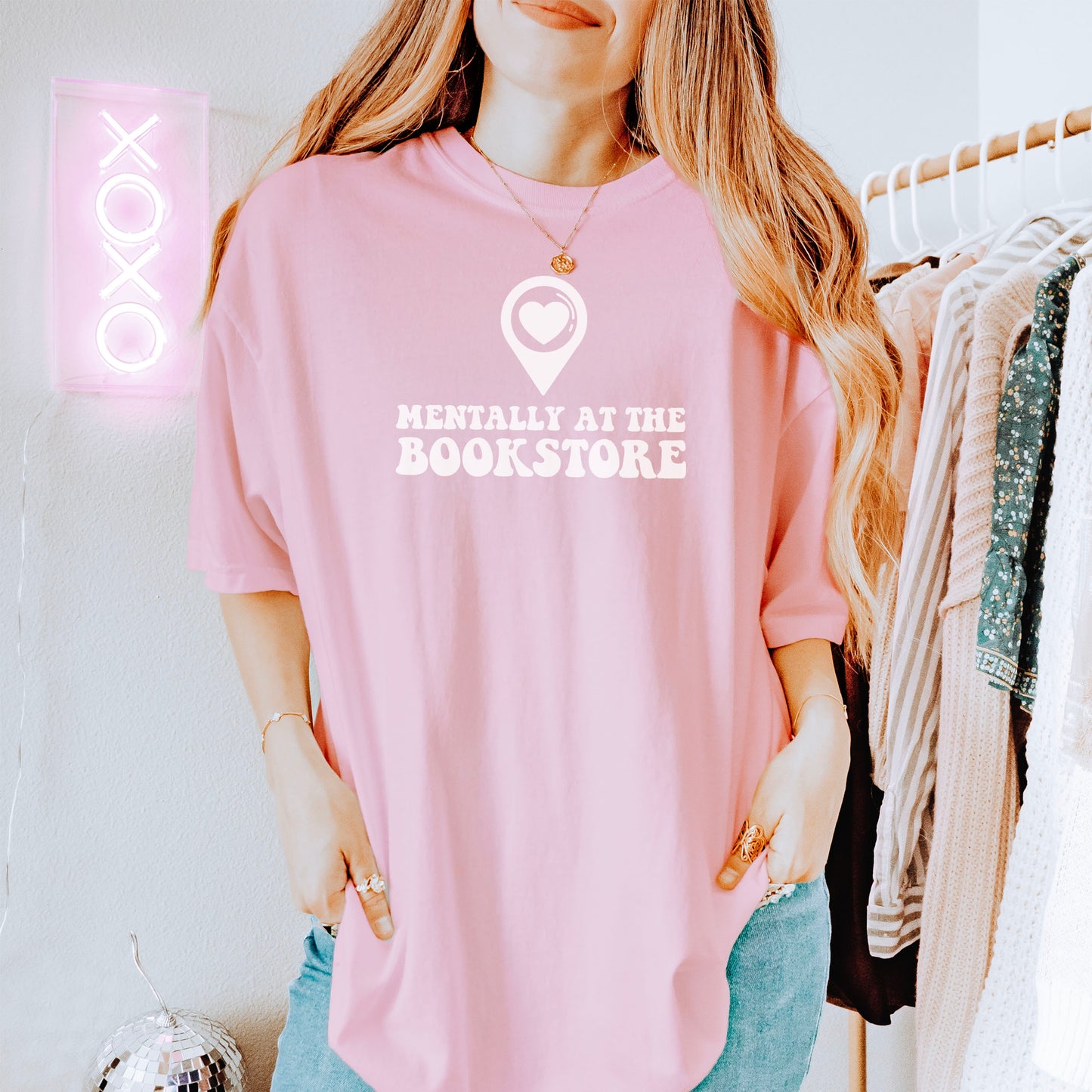 Mentally at the Bookstore Premium Comfort Colors Shirt for Book Lovers