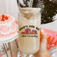 Don’t Ask Me What I’m Reading Clear Glass Cup with Bamboo Lid and Straw | Perfect for Book Lovers and Valentine’s Day