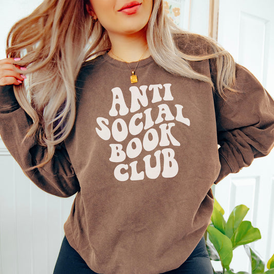 Anti Social Book Club Lightweight Comfort Colors Sweatshirt