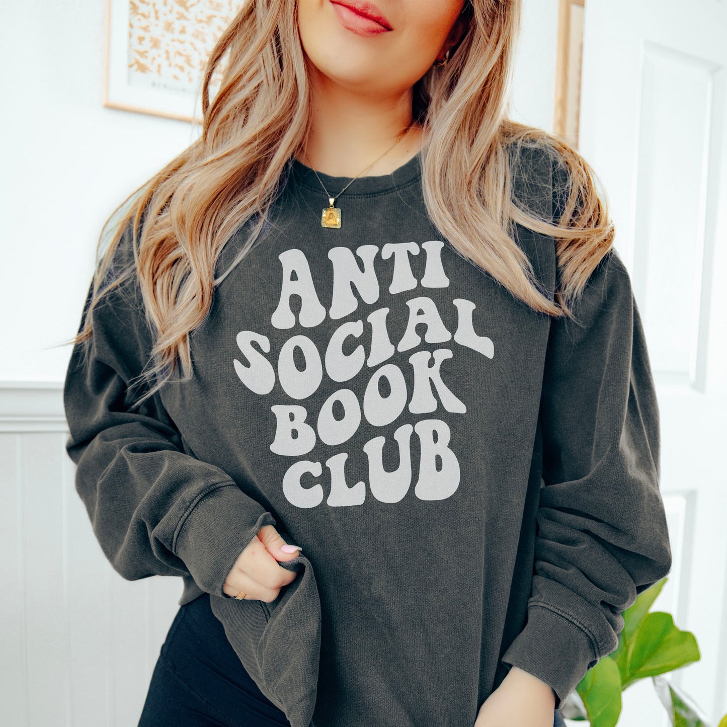 Anti Social Book Club Lightweight Comfort Colors Sweatshirt
