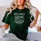 Hot Girls Run On Espresso And Books Gildan Softstyle Shirt