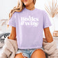 Books And Wine Heavyweight Comfort Colors Boxy Cropped Shirt