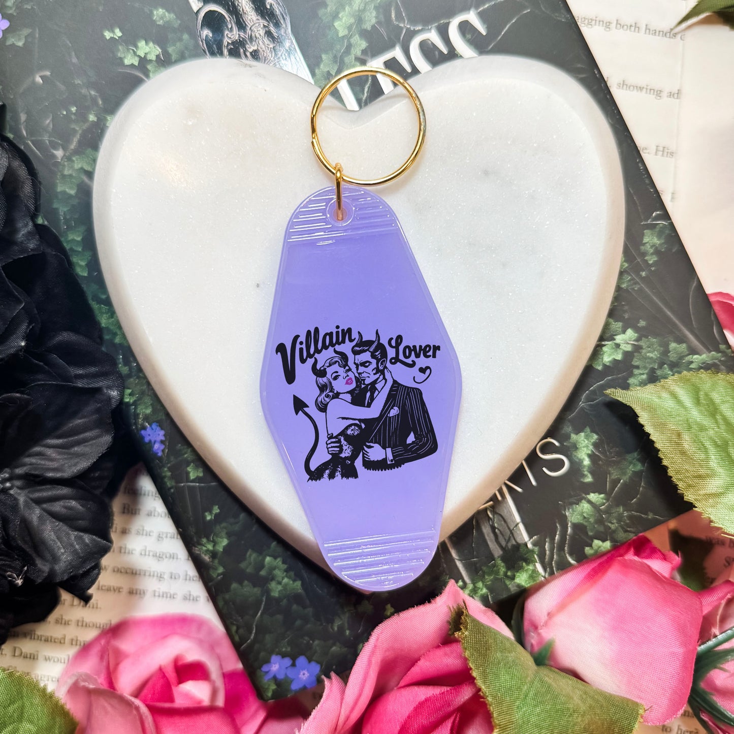 Villain Lover Bookish Motel Keychain