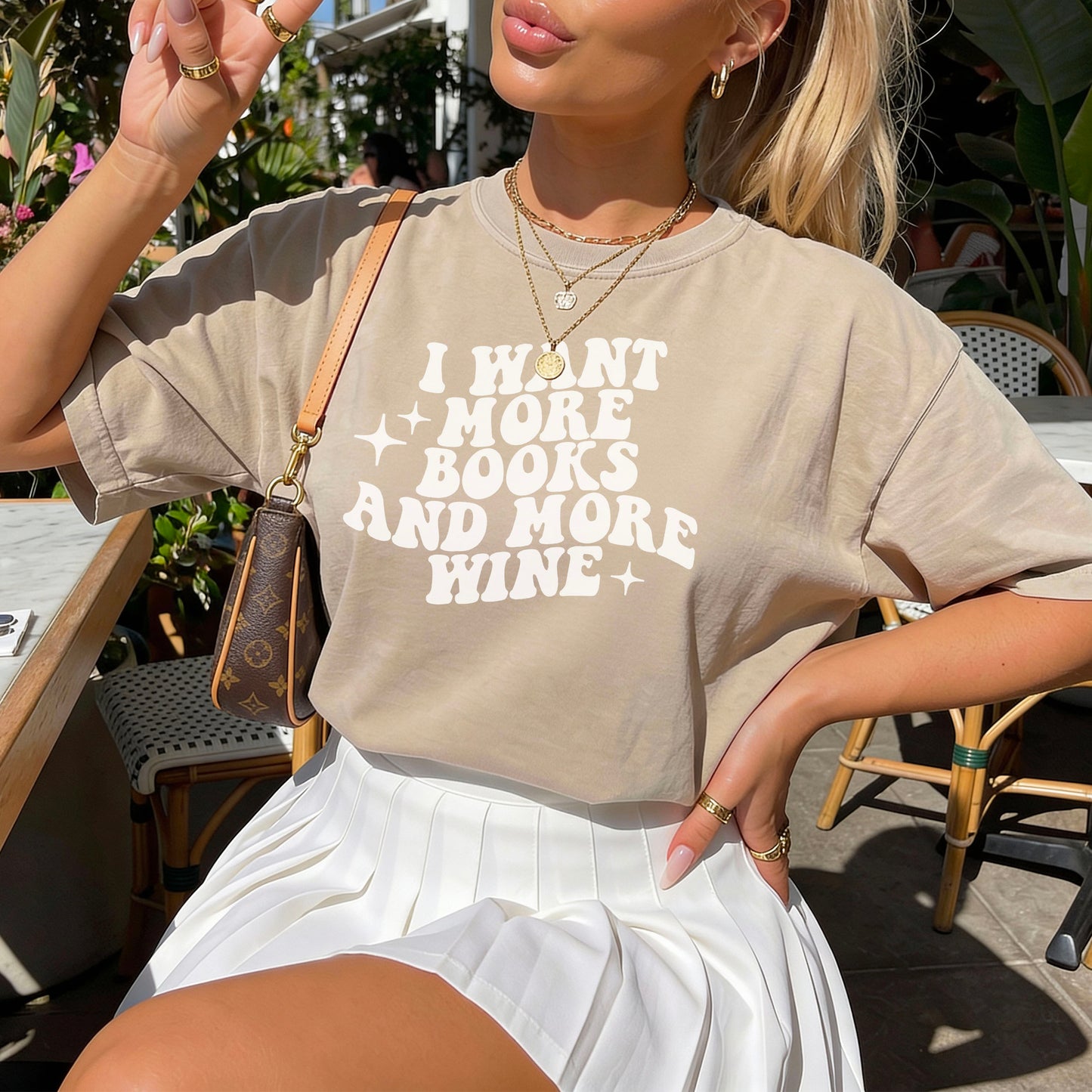 I Want More Books And More Wine Gildan Softstyle Shirt