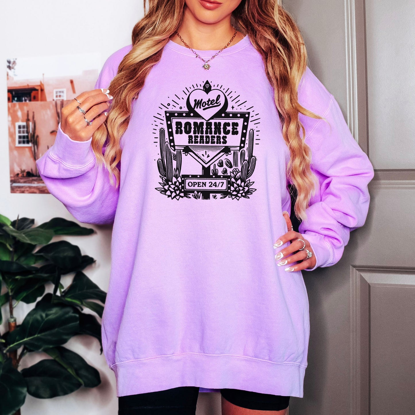 Romance Readers Motel Lightweight Comfort Colors Sweatshirt