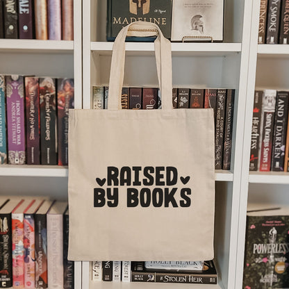 Raised By Books Canvas Tote Bag