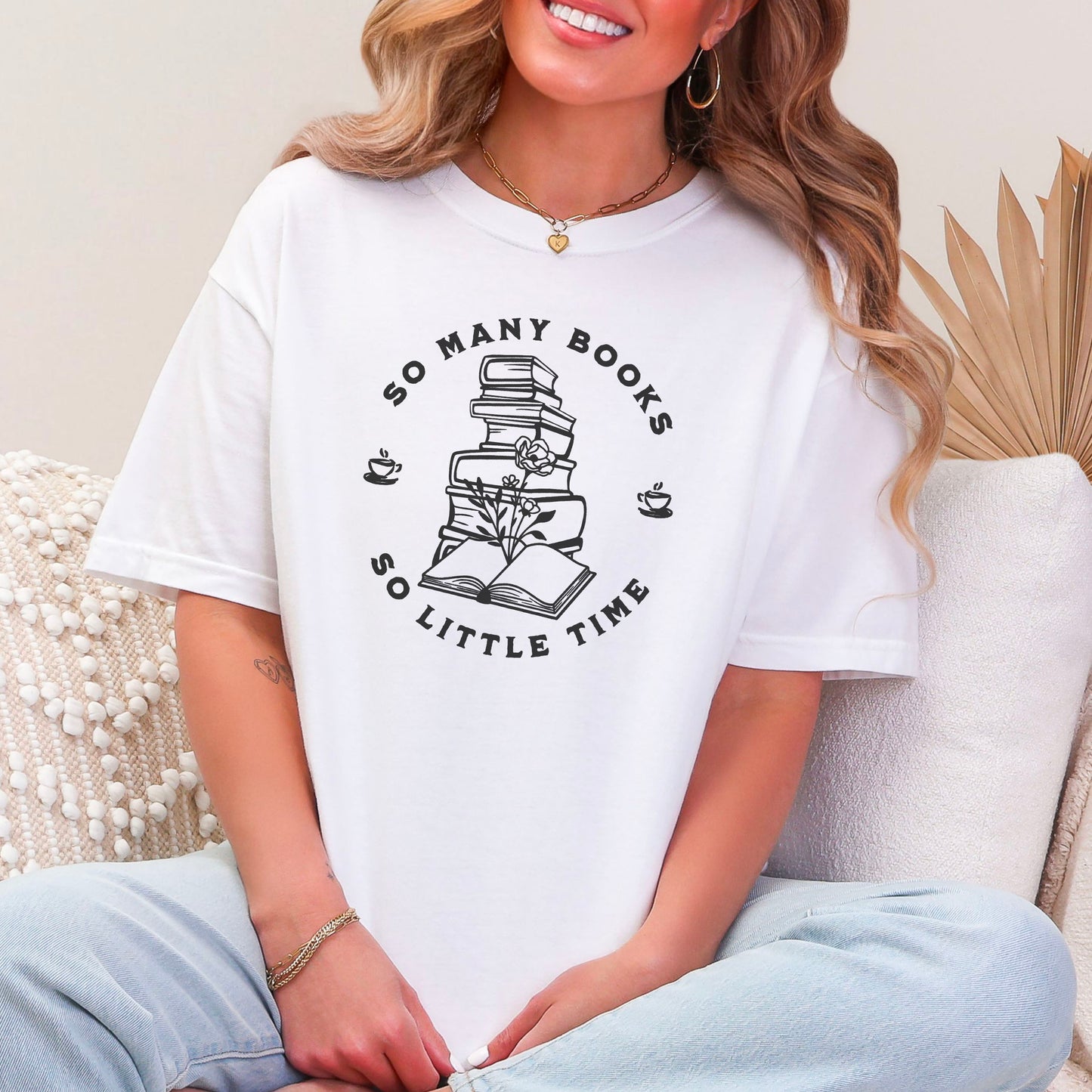 So Many Books So Little Time Comfort Colors Shirt | Bookish Heavyweight Tee for Readers and Bibliophiles