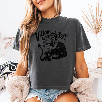 Villain Lover Premium Cropped Boxy Comfort Colors Shirt
