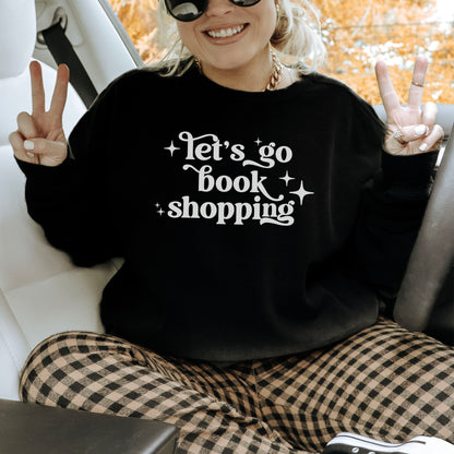 Let’s Go Book Shopping Lightweight Comfort Colors Sweatshirt
