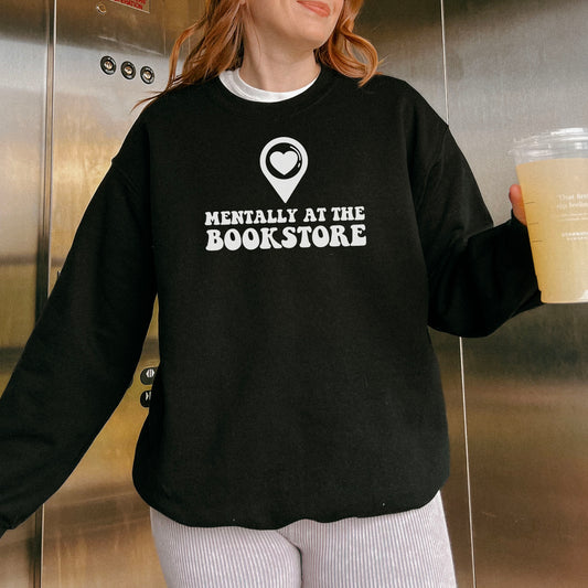 Mentally at the Bookstore Lightweight Comfort Colors Sweatshirt