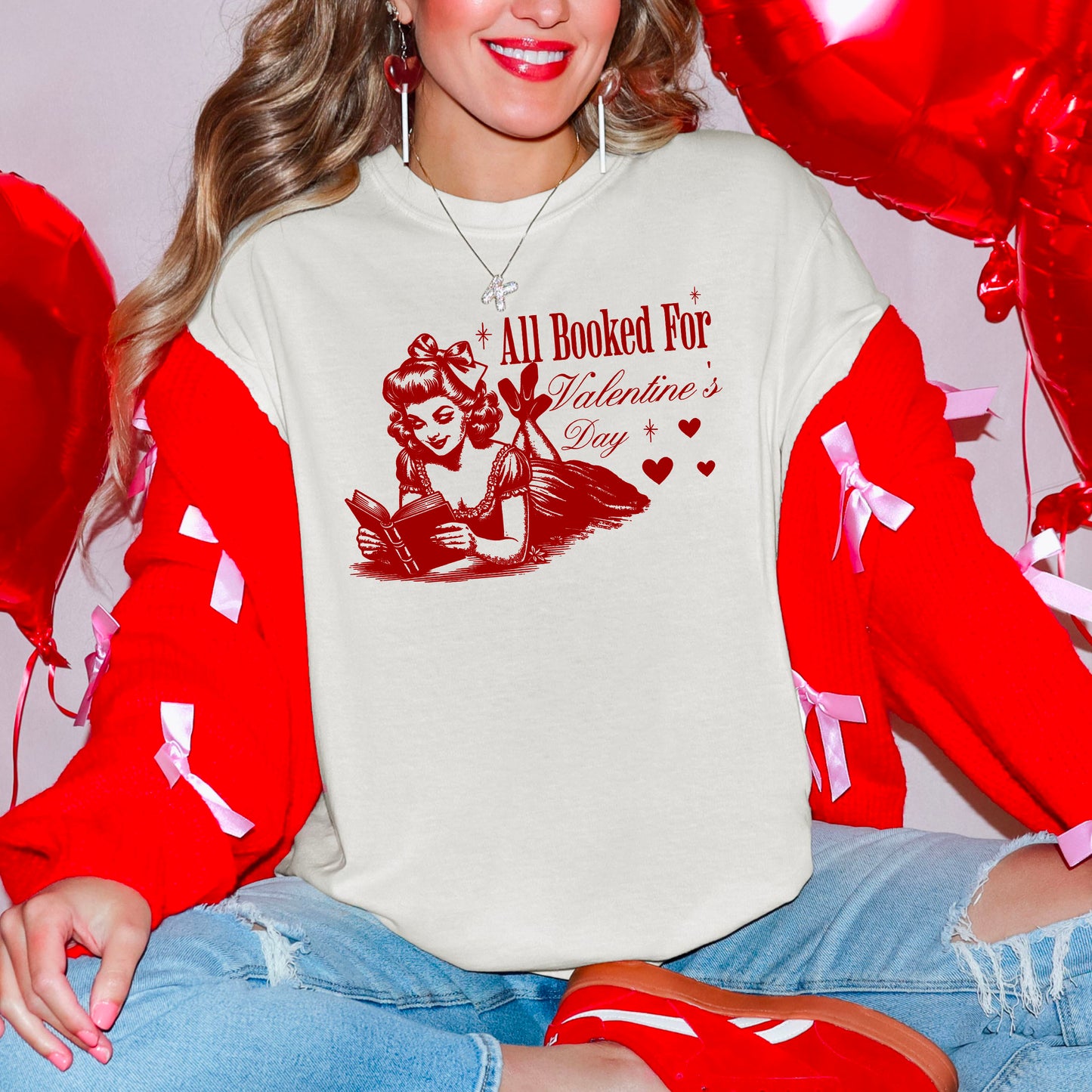 All Booked For Valentine’s Day Heavyweight Comfort Colors Shirt